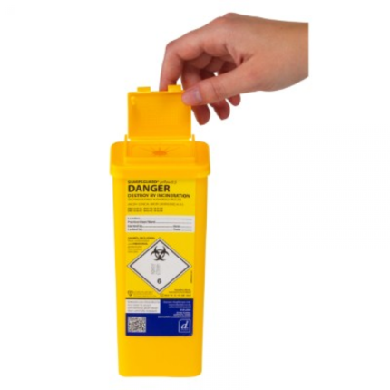 Sharpsguard Yellow 0.5 Ltr Sharps Bin