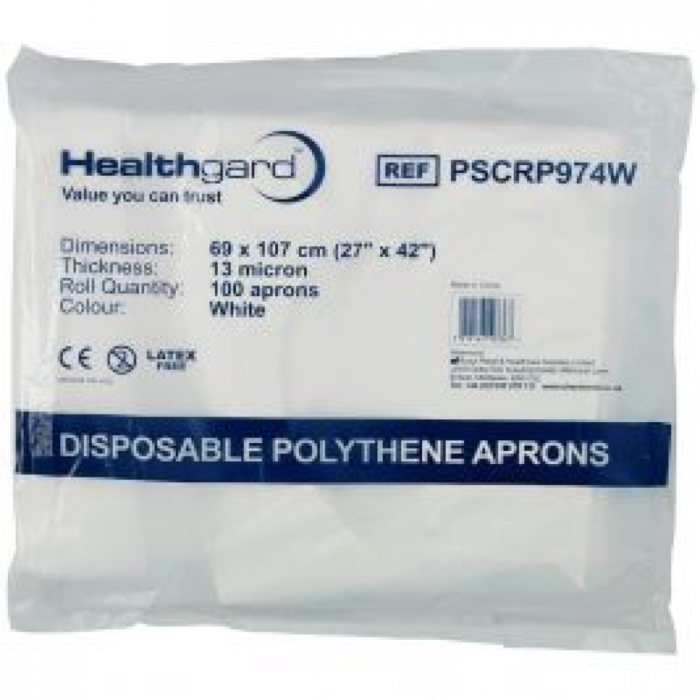 Healthgard Disposable Polythene Aprons